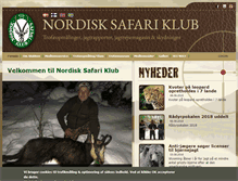 Tablet Screenshot of nordisksafariklub.com